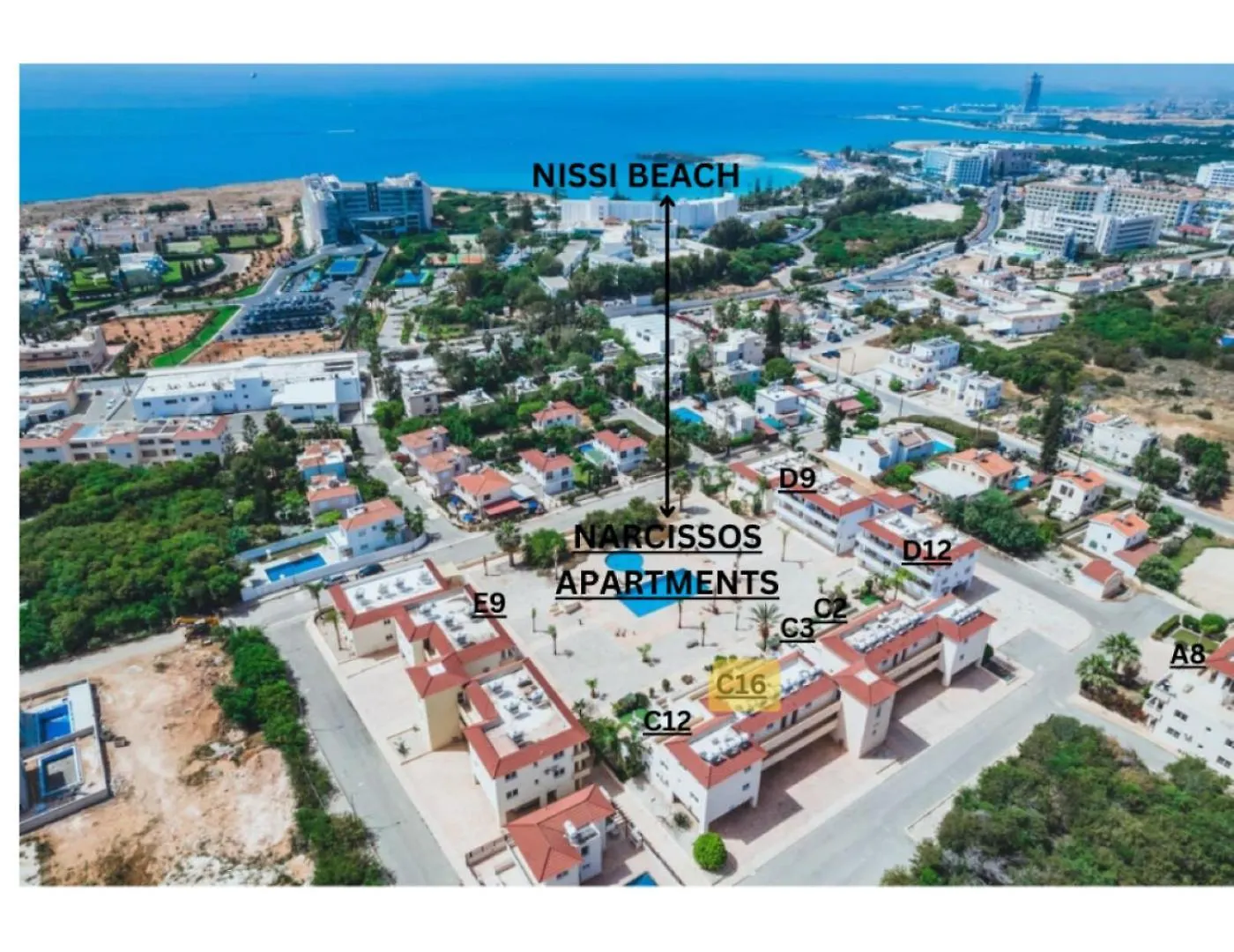 Narcissos Nissi Beach Apartment C16 Ayia Napa 0*,  Cyprus